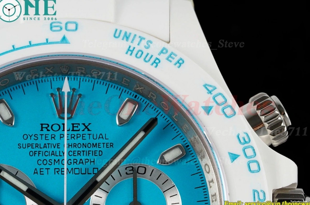 40mm Dial Tiffany Daytona AET Blue ZF SH4130 Cer Cer 0403